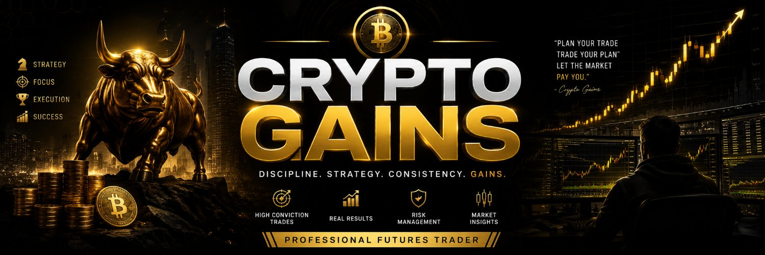 Crypto Gains trading brand banner